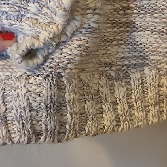 💲6️⃣ Bundled ✔️Forever21 Thick Grey Metallic Thread Sweater sz Small - Picture 5 of 6